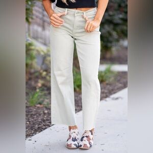 EUC Vervet Light Desert Sage Wide Leg Denim Pants Sz 31